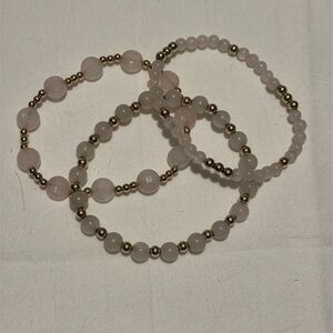 ENewton Lot of 3 Gemstone and Gold Bracelets